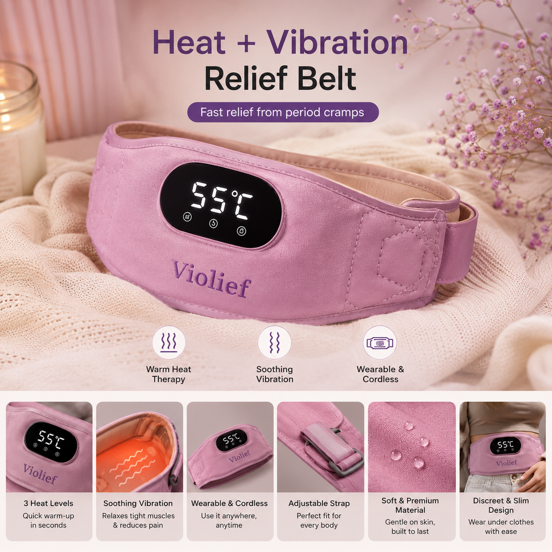 Smart Period Relief Belt